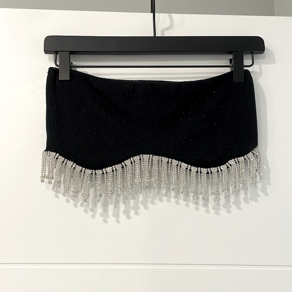 Crystal bandeau top